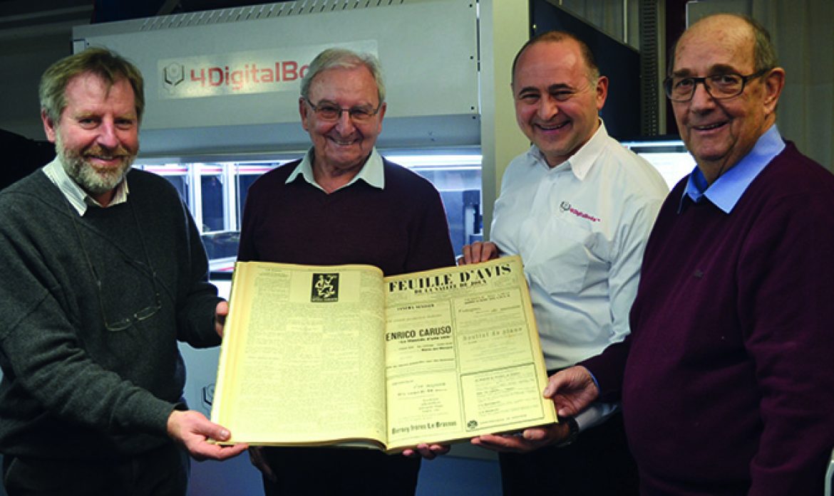 La numérisation de la Feuille d’Avis de la Vallée de Joux est sur les rails !