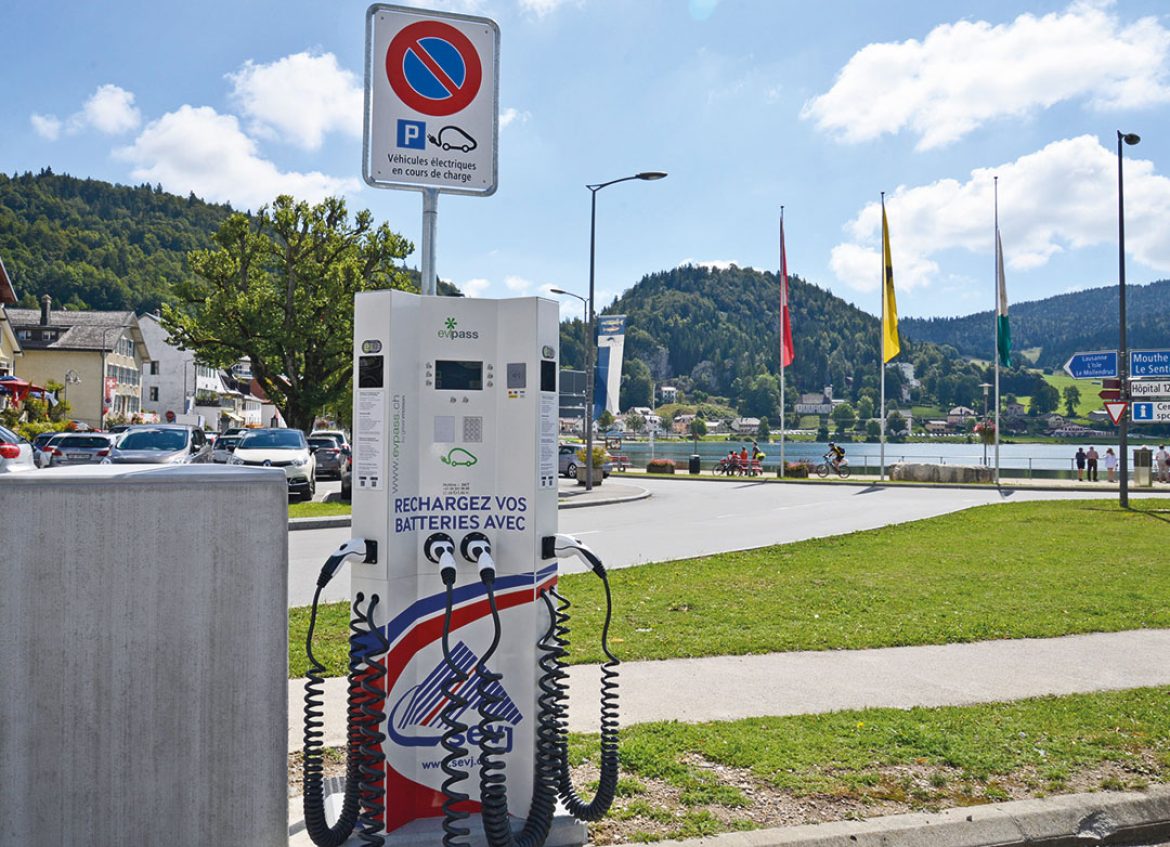 On recharge son véhicule électrique dans toute la Vallée de Joux