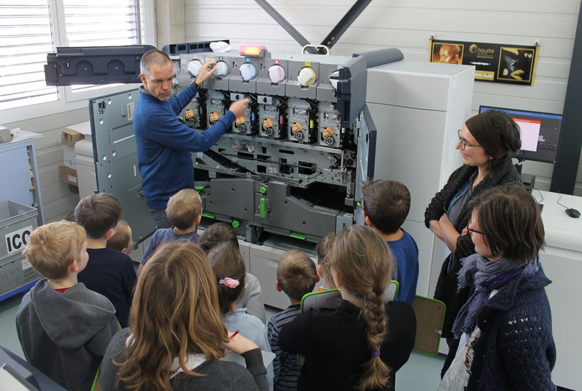 Visite scolaire à l’imprimerie Baudat